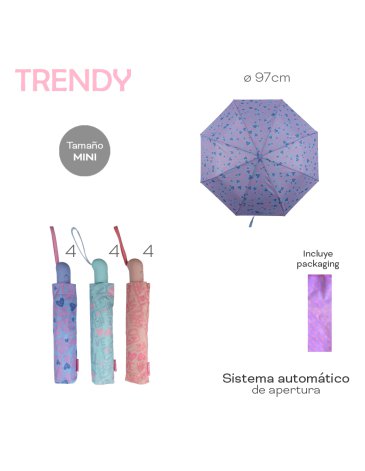 Paraguas Automatico Mini TRENDY