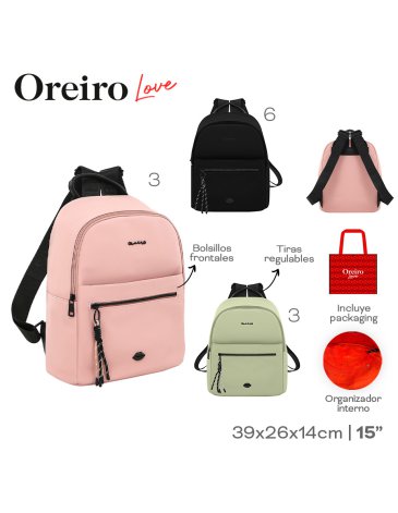 Mochila 15'' LAS OREIRO LOVE