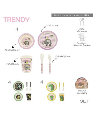 Set Platos TRENDY