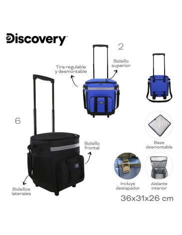Cooler con Carro DISCOVERY