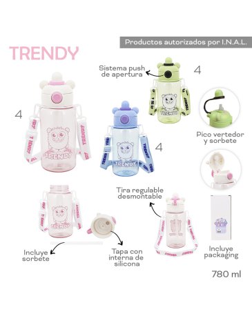 Botella 780 ML TRENDY