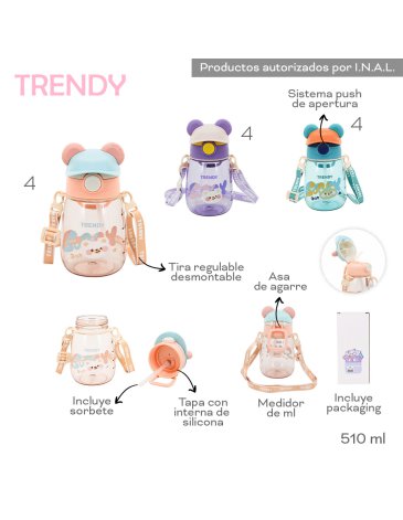 Botella 550 ML TRENDY
