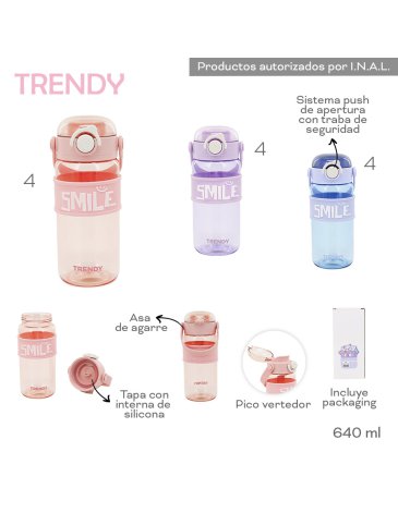 Botella 640 ML TRENDY