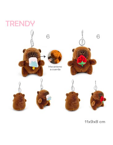 Llavero Capibara Peluche TRENDY