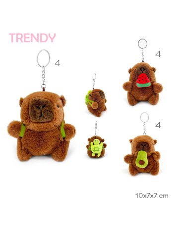 Llavero Capibara Peluche TRENDY