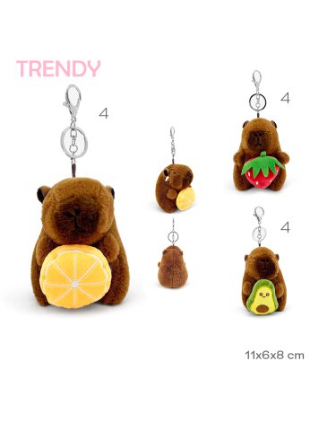 Llavero Capibara Peluche TRENDY
