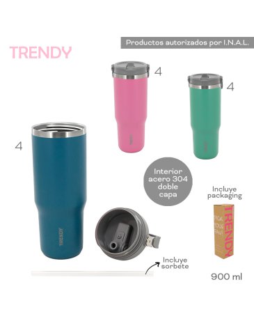 Vaso Termico 900ml TRENDY
