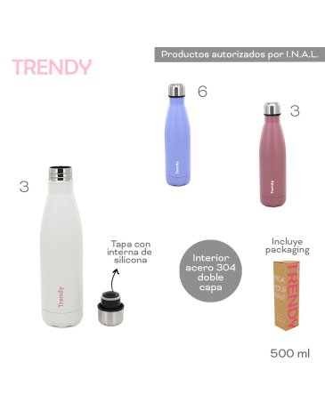 Botella Termica 500ml TRENDY