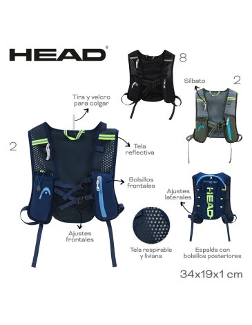 Mochila Chaleco Running HEAD