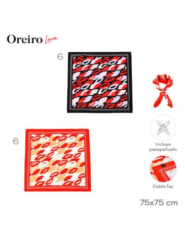 Pañuelo de Seda LAS OREIRO LOVE