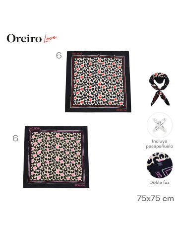 Pañuelo de Seda LAS OREIRO LOVE