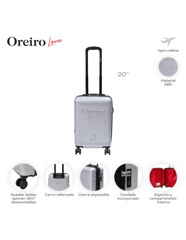 Valija Carry On 20'' LAS OREIRO LOVE