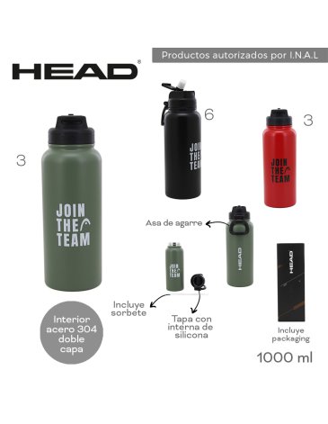 Botella Termica 1000 ML HEAD