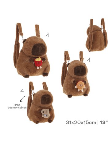 Mochila Peluche Capibara 13