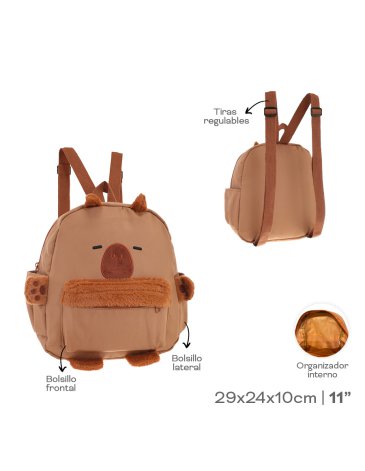 Mochila Peluche Capibara 11