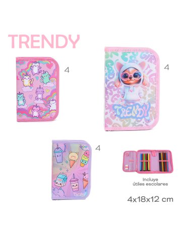 Cartuchera C/ Utiles TRENDY