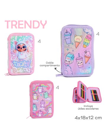 Cartuchera C/ Utiles TRENDY