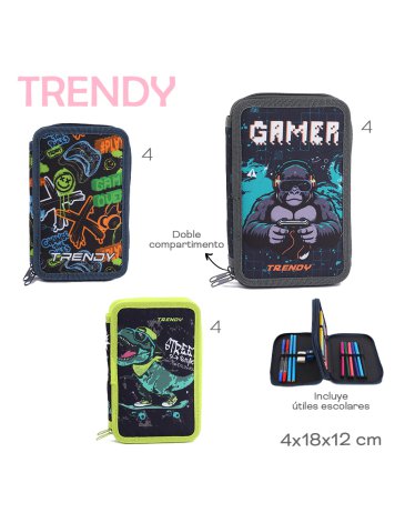 Cartuchera C/ Utiles  TRENDY