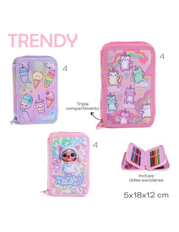Cartuchera C/ Utiles TRENDY