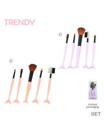 Venta por Mayor y Catalogo Set Brochas Trendy T2 TRENDY