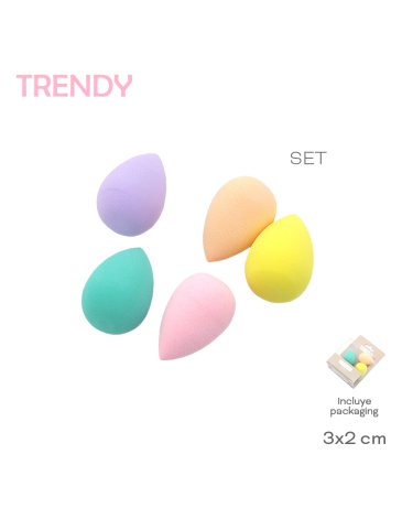 Venta por Mayor y Catalogo Esponja Maquillaje Trendy TRENDY