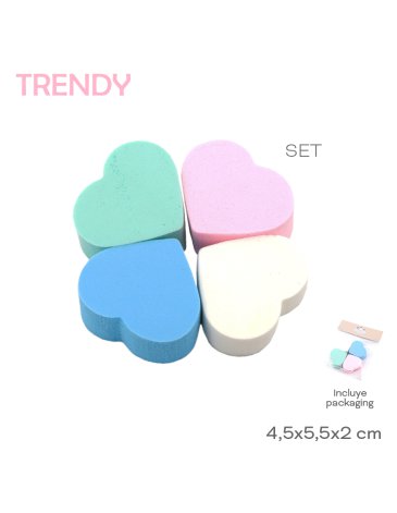 Venta por Mayor y Catalogo Esponja Maquillaje Trendy TRENDY