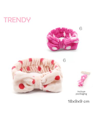 Venta por Mayor y Catalogo Vincha MakeUp Trendy TRENDY