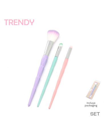 Venta por Mayor y Catalogo Set Brochas Trendy TRENDY