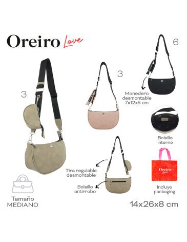 Cartera C/Monedero Oreiro LAS OREIRO LOVE