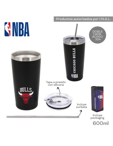 Vaso Termico NBA Chicago Bulls 600 ml NBA