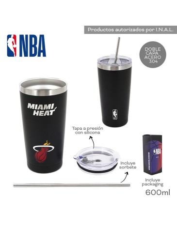 Vaso Termico NBA Miami Heat 600 ml NBA