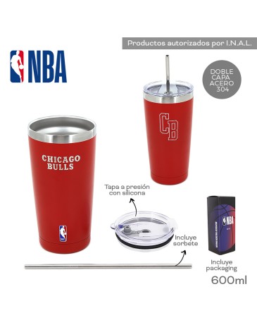 Vaso Termico NBA Chicago Bulls 600 ml NBA