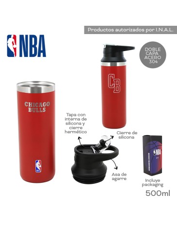Botella Termica NBA Chicago Bulls 500 ML NBA