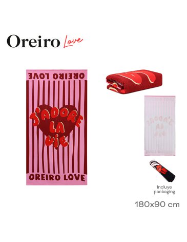 Toallon Oreiro LAS OREIRO LOVE
