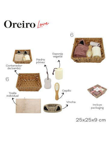 Set Baño Oreiro LAS OREIRO LOVE