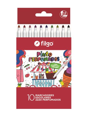 Marcador Pinto 2220 / Estuche x 10 perfumados FILGO