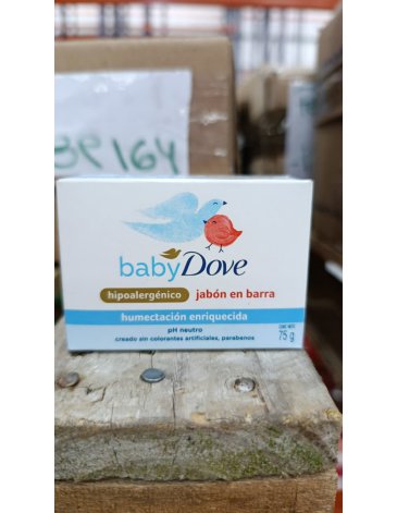 Jabon en barra hipoalergenico humectacion enriquecida 75g DOVEBABY