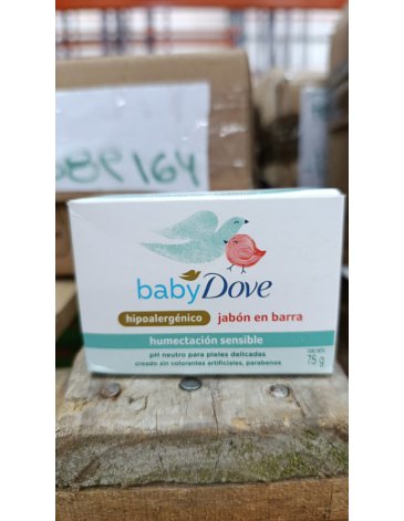 Jabon en barra hipoalergenico humectacion sensible 75g DOVEBABY