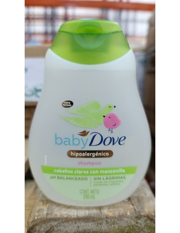 Shampoo hipoalergenico cabello claro con manzanilla 200ml DOVEBABY
