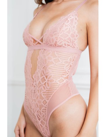 Body full puntilla tasa forrada y tul T85/105 - TRENDA