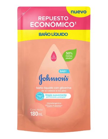 Jabon liquido 180ml JOHMSONS & JOHMSONS