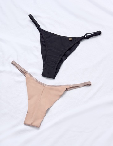 Tanga less de microfibra, doble tela en espalda Pack x2 TIENTO
