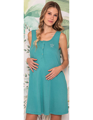 Camison maternal en morley liso T1/4 BIANCA SECRETA