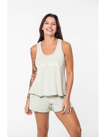 Pijama en modal estampado T2/4 - BIANCA SECRETA