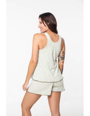 Pijama en modal estampado T2/4 - BIANCA SECRETA