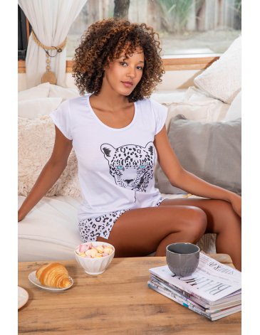 Pijama en modal con short T2/4 - BIANCA SECRETA