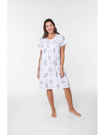 Camison en modal con puntilla T2/7 - BIANCA SECRETA