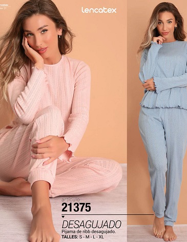 Pijama Dama Desagujado TS al TXL LENCATEX