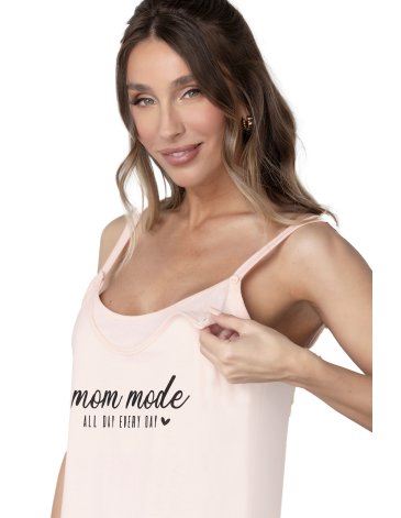 Camisón maternal de jersey con mañanita y taza de lactancia- TS/XL LENCATEX