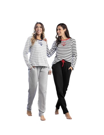 Pijama de jersey - Línea Rayado Talle 5-6 LENCATEX